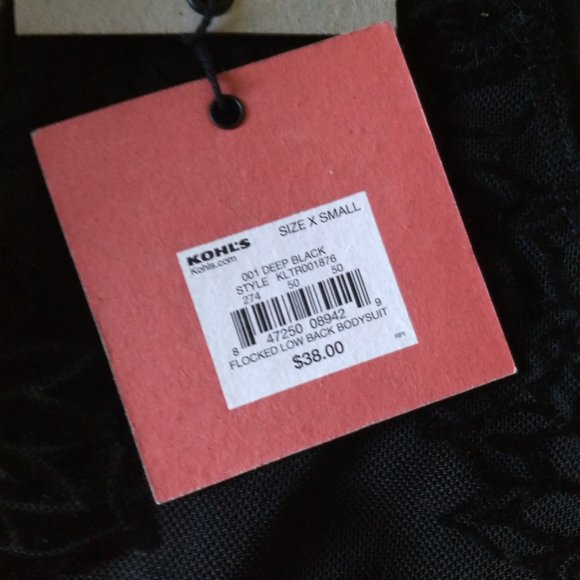 💋 Lace Bodysuit Jet Black Velvet Floral Shadow - Picture 5 of 6